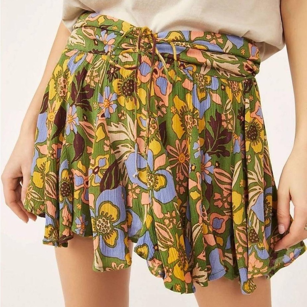 NWT Free People Ellie Mini Ivy Combo Skort, Size S